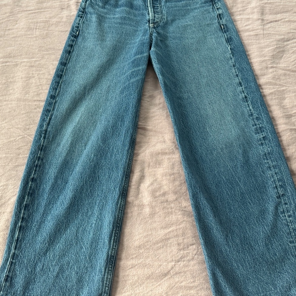 Citizens Of Humanity Wide Leg Blue Denim Jeans - Picture 3 of 13